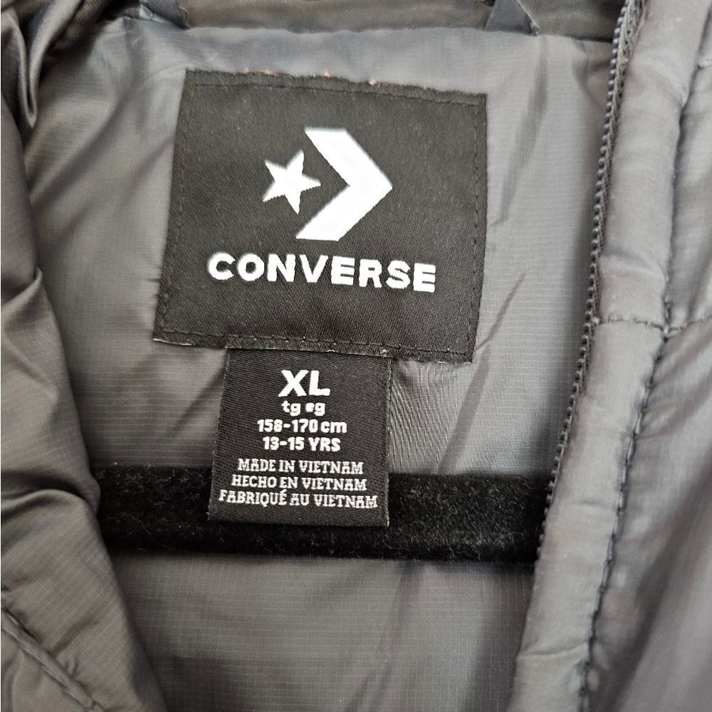 Converse Gray Puffer Jacket - Picture 3 of 7